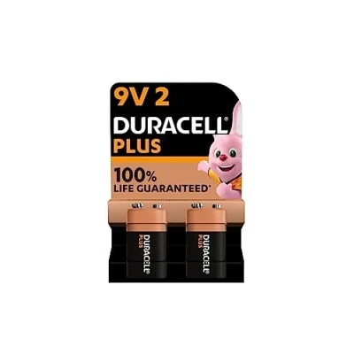 Imagen de 2 x Duracell 9V Plus (1 blíster de baterías) pilas (6LR61/MN1604)