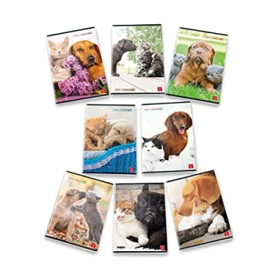 Imagen de Pigna 02307691R cuaderno Dolci Cuccioli A4, 10 unidades