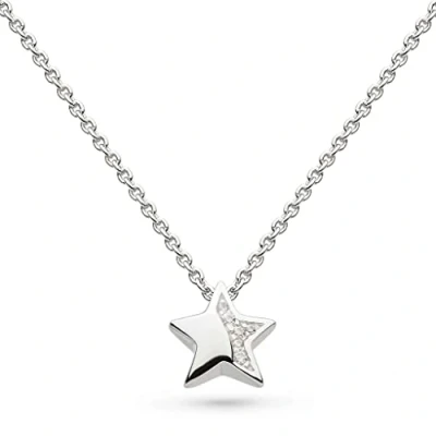 Imagen de Kit Heath Collar de Plata ley y circonita cúbica pavé en miniatura, luz estrella, 17 pulgadas, esterlina, Circonia