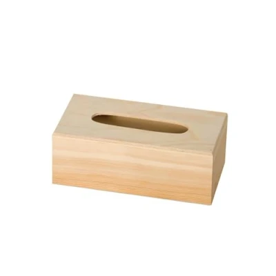 Imagen de Artemio Taschentuchbox mit Boden, Holz, Beige, 25 x 13 9 cm