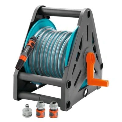 Imagen de Gardena 2687 20 Soporte de manguera con 15 m 13 mm lanza y 3 racores