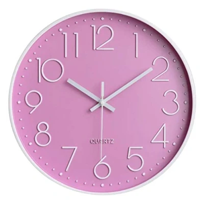 Imagen de Taodyans Reloj de pared silencioso 30 cm, sin tictac, cuarzo, funciona con pilas, moderno y redondo, para oficina, aula, cocina, sala estar o dormitorio