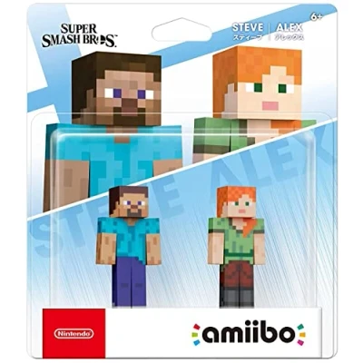 Imagen de Figura Amiibo Colección Super Smash Bros: Steve &amp; Alex