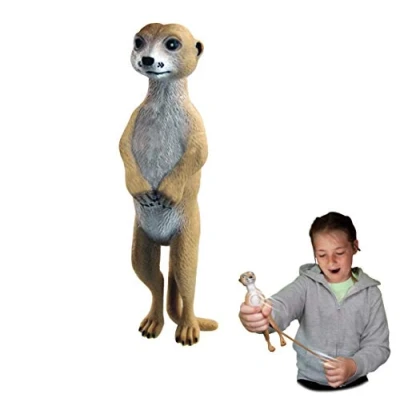 Imagen de Rep Pals Suricata, Juguetes elásticos de Deluxebase. Réplicas Animales súper Que parecen Reales. Ideales para niños y niñas
