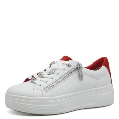 Imagen de Tamaris Comfort Damen Bequem, Zapatillas Mujer, Blanco y Rojo, 42 EU