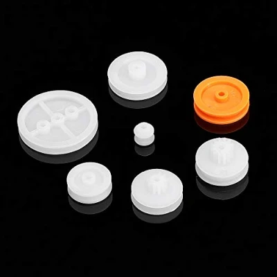 Imagen de TuToy 7Pcs Kits de polea plástico Conjunto engranajes correa Accesorios bricolaje