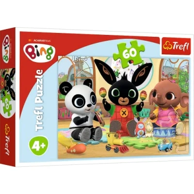 Imagen de Trefl Im Rhythmus Von, Hase Bing 60 Piezas, para niños a Partir de 4 años Puzzle, Color al Ritmo