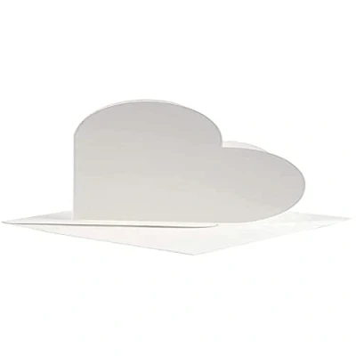 Imagen de 23760 Create Craft Tarjetas en forma de corazón, color blanco roto (10 unidades)