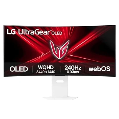 Imagen de LG 39GX90SA W.AEU, Monitor Gaming Ultragear 39&quot;, 3440 x 1440, 240 Hz, OLED Curvo 800R, WQHD, &lt; 1ms, G Sync Compatible y FreeSync Premium, DCI P3 98,5%