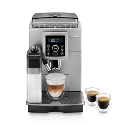 Imagen de De&#039;Longhi Perfetto ECAM 23.460.SB Cafetera Supe automática (15 bares de presión, sistema cappuccino automático, depósito agua extraíble 1.8 L, panel LCD, limpieza automática) Plata/Negro