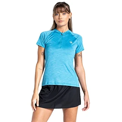 Imagen de Dare2B Outdare IIIJersey Ligero, Manga Corta, Media Cremallera con Tejido Q WIC Plus Apto para Senderismo y Ciclismo