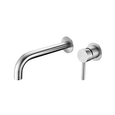 Imagen de MICE Grifo de lavabo empotrado Monomando Griferia empotrada grifos baño para lavamanos exterior alta resistencia Acero Inoxidable S316 Moscu GLT023/AC