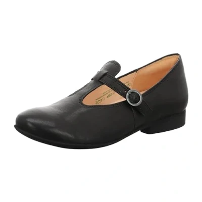 Imagen de Think! Plantilla extraíble sostenible Guad2, Zapatos Tipo Ballet Mujer, Negro 0000, 42.5 EU