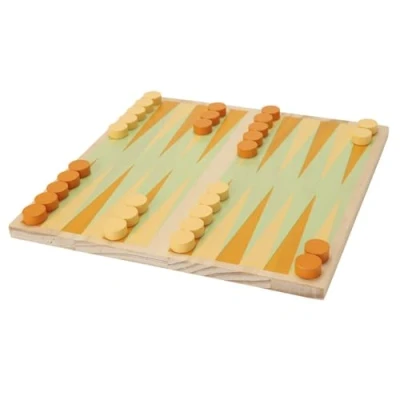 Imagen de WELL HOME Juego de tablero BACKGAMMON con bolsa algodón
