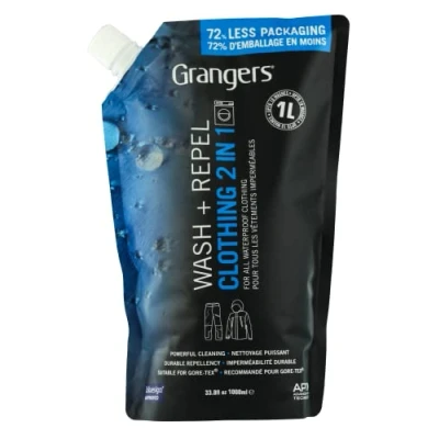 Imagen de Grangers ropa Wash + Repel 2 en 1 litro Limpieza potente combinada con impermeabilización duradera para toda la de exterior