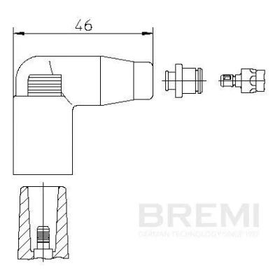 Imagen de BREMI 13552A1 Conector, bobina de encendido VOLKSWAGEN: Golf 4, 5, AUDI: A3 Hatchback, A4 B7 Avant, B5 Berlina, SEAT: Leon II Hatchback