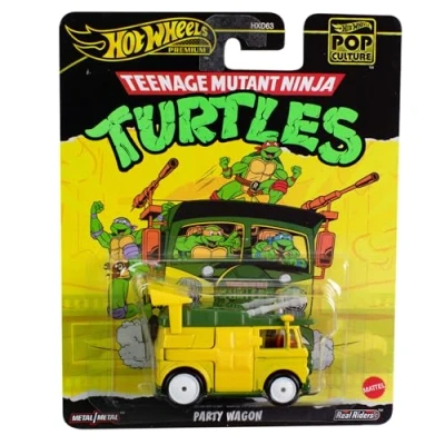 Imagen de Hot Wheels Tortugas Ninja TMNT Modelo Party Wagon Die Cast Escala 1:64 Longitud 7 cm Pop Culture HXF04