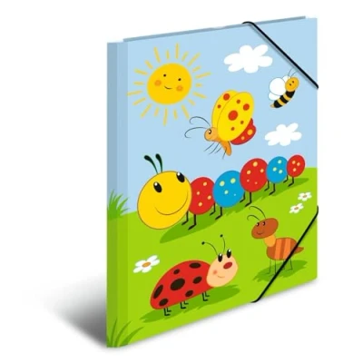 Imagen de HERMA 19784 carpeta de dibujo Jardín infancia con motivo Frieda y amigas, A4, cartón resistente, impresión interior, 1 palmo