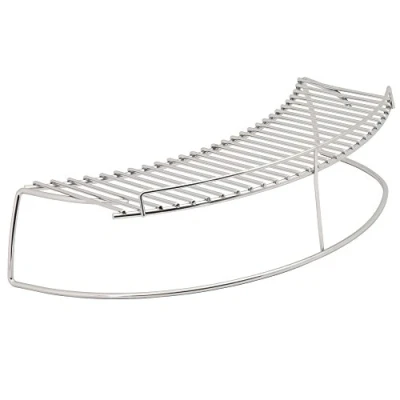 Imagen de BBQ Toro Parrilla Redonda Para Barbacoa Acero Inoxidable Aprox. 14 x 45 10 cm Barbacoas Esféricas y Kamado de Ø 57 Universal Warming Rack