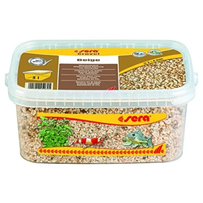 Imagen de sera Gravel Beige 2 4 mm 3000 ml Grava Natural (Ø mm) para Todos los acuarios de Agua Dulce y Salada