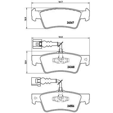 Imagen de BREMBO P 85 068 Juego de pastillas freno PRIME LINE Ring con contacto avisador desgaste clip émbolo sin accesorios