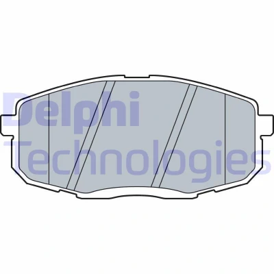 Imagen de DELPHI LP3513 Juego de pastillas freno con avisador acústico desgaste Chapa antichirridos sin accesorios HYUNDAI: Kona SUV, Furgón / SUV