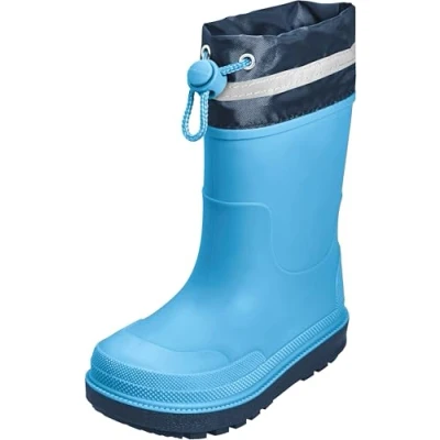 Imagen de Playshoes Gummistiefel, Botas de Lluvia Unisex niños, Blau Stulpe, 20 EU