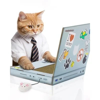 Imagen de SUCK UK Ordenador Rayable para Gatos