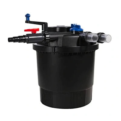 Imagen de AquaForte Filtro de presión GPF 20000 (36 vatios), Potencia 36 vatios, Tensión 230V, Frecuencia 50Hz, Entrada/salida 32/38mm, Adecuado para estanques ornamentales hasta 40,000 litros