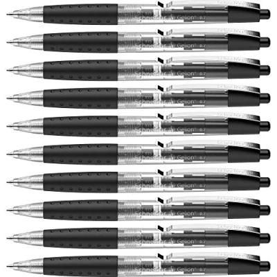 Imagen de Schneider Bolígrafo Gelion, Color Negro, 10 Unidades SH101001