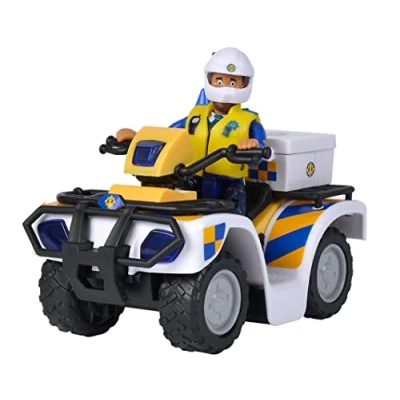 Imagen de Simba Sam el Bombero Quad de policía + Figura Malcolm articulada Accesorios incluidos a Partir 3 años 109251093038