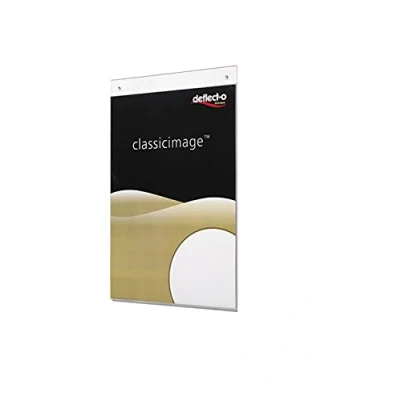 Imagen de Deflecto soporte para carteles de pared A4, documentos pósteres, tablero publicidad, letrero cartas, paquete 12