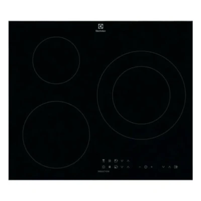 Imagen de Encimera Electrolux LIT60336C, Inducción, Eléctrica, 3 zonas, 60 cm, Sin marco, Negro