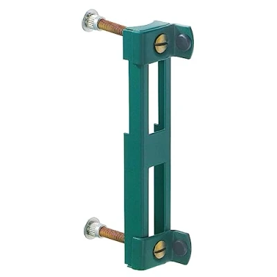 Imagen de Alberts 654009 Tope para pórticos de alambre ondulado, Galvanizado, con recubrimiento plástico verde RAL 6005