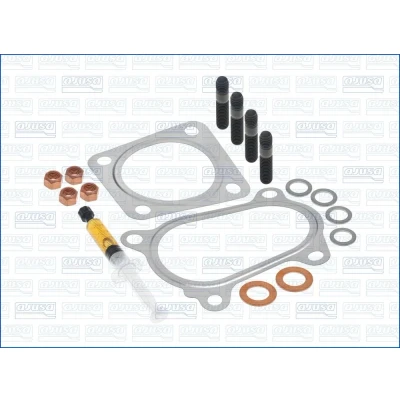 Imagen de AJUSA JTC11898 Juego de montaje, turbocompresor with studs, syringe oil con juntas instrucciones montaje FIAT: Grande Punto Hatchback