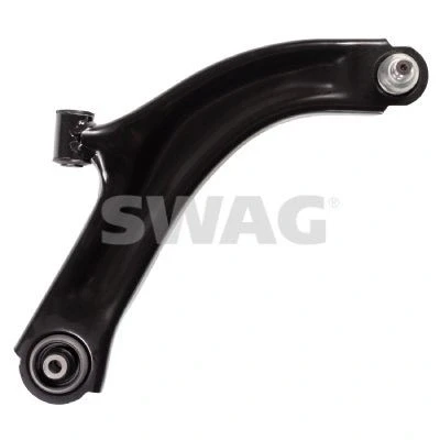 Imagen de SWAG 60 92 4252 Barra oscilante, suspensión de ruedas con apoyo Eje delantero, derecha, debajo Brazo oscilante transversal Chapa acero 18