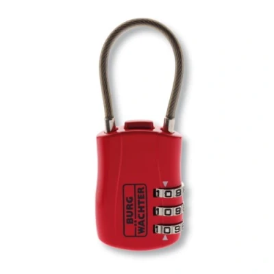 Imagen de Burg Wächter Combi 73 30 SB Candado de Combinación Programable 3 mm, Rojo, Arco: mm