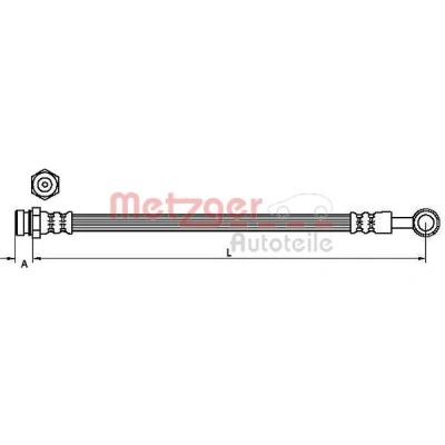Imagen de METZGER 4110829 Latiguillos de Freno 226 KIA: SORENTO 1
