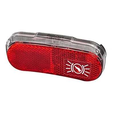 Imagen de nean Bicicleta LED dínamo luz Trasera con indicador de Freno, Reflector, estacionamiento aprobación StVZO, Reflector 5 candelas, Rojo