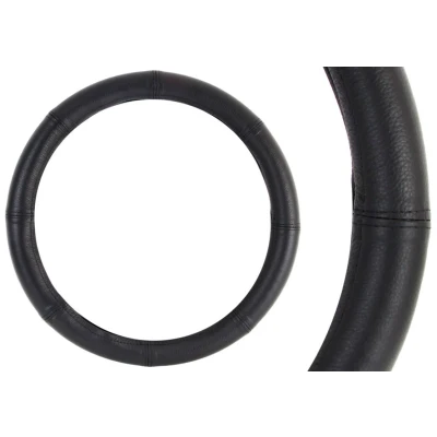 Imagen de AMiO 01765 Funda cubierta para el volante negro 37 39 cuero