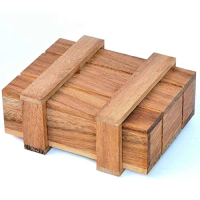 Imagen de Logica Juegos Art. Caja De Pandora M Secreta Dificultad 3/6 Difícil Rompecabezas Madera Colección Leonardo da Vinci