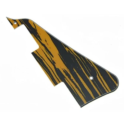 Imagen de KAISH Tawny Stripe LP Golpeador de guitarra con placa para arañazos compatible Epiphone Les Paul