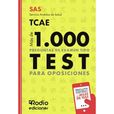 Imagen de SAS 2024. TCAE. Servicio Andaluz de Salud. Más 1.000 preguntas examen tipo test para oposiciones
