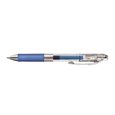 Imagen de Pentel EnerGel Pure BL77TLE CX Bolígrafo de tinta gel con mecanismo presión, 0,7 mm diámetro la bola = 0,35 trazo recargable, 1 unidad, color azul