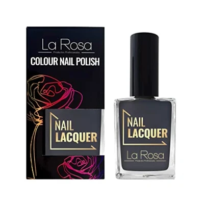 Imagen de LaRosa Esmalte de Uñas Color Enérgico con Correcta Cobertura Fórmula Duradera Buena Consistencia Fácil Aplicación Pincel Bien Formado Gris 15 ml