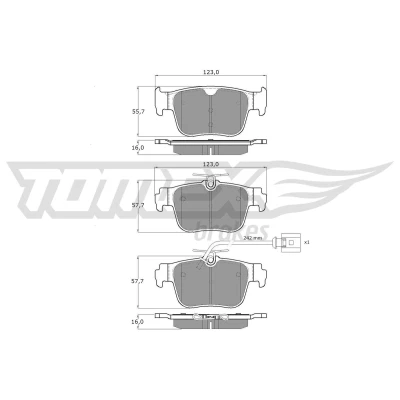 Imagen de TOMEX brakes TX 52 41 Sensor de ABS Eje trasero izquierda 555mm HONDA: CIVIC 8 Hatchback