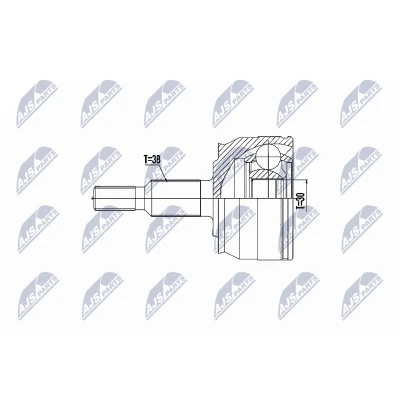 Imagen de PASCAL G1W051PC Junta Homocinética Eje delantero VOLKSWAGEN: Transporter 5 Bus, 5, Multivan (7HM norauto, oscaro, mister auto