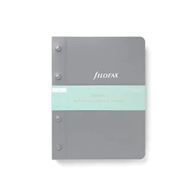 Imagen de Filofax Carpeta de almacenamiento para cuadernos A5, color gris