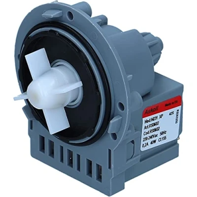 Imagen de LUTH Premium Profi Parts bomba de desagüe compatible con Askoll 20735 20875 AEG Electrolux 53188943574 soportes fijación tornillo para lavadora