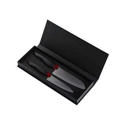 Imagen de KYOCERA Shin Keramikmesser Geschenkset ZK 110BK BK und 160BK Set 2 coltelli Black, cerámica, Negro
